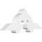 Ekena Millwork Ericson Architectural Grade PVC Gable Bracket, 36"W x 13 1/2"H x 4"D x 4"F, 9/12 Pitch GBP036X14X0404ERI00 - alternate 1